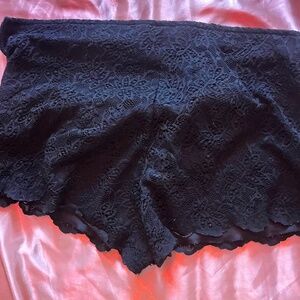 Lace booty shorts